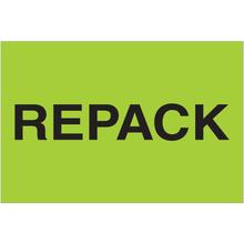 2 x 3" - "Repack" (Fluorescent Green) Labels