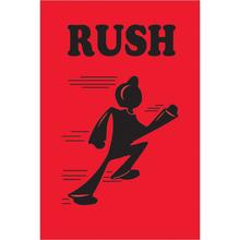 2 x 3" - "Rush" (Fluorescent Red) Labels
