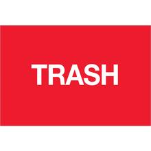 2 x 3" - "Trash" (Fluorescent Red) Labels