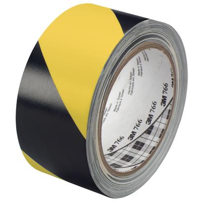 View larger image of 2" x 36 yds. Black/Yellow 3M Safety Warning Tape 766