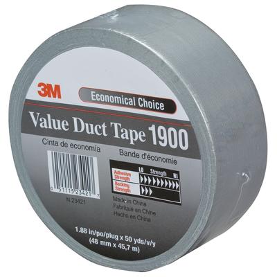 View larger image of 2" x 50 yds. Silver (3 Pack) 3M Value Duct Tape 1900