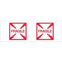 2" x 55 yds. - "Fragile (Box)" (6 Pack) Tape Logic® Messaged Carton Sealing Tape