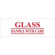 2" x 55 yds. - "Glass - Handle With Care" Tape Logic® Messaged Carton Sealing Tape