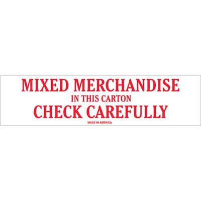 View larger image of 2 x 8" - "Mixed Merchandise" Labels