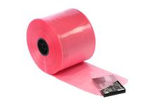 24 Pink Antistatic Tubing Amine-free 4 mil, 1/Roll