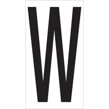 3 1/2" "W" Vinyl Warehouse Letter Labels