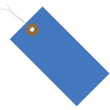 3 3/4 x 1 7/8" Blue Tyvek® Pre-Wired Shipping Tag