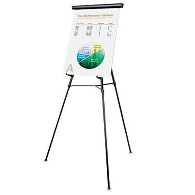 View larger image of 3-Leg Telescoping Easel with Pad Retainer, Adjusts 34" to 64", Aluminum, Black
