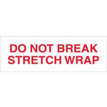 3" x 110 yds. - "Do Not Break Stretch Wrap" Tape Logic® Messaged Carton Sealing Tape