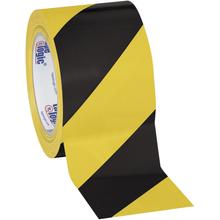 3" x 36 yds. Black/Yellow Tape Logic® Striped Vinyl Safety Tape