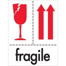 3 x 4" - "Fragile" Labels