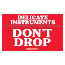 3 x 5" - "Delicate Instruments - Don't Drop" Labels