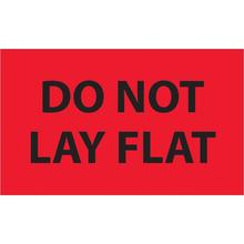 3 x 5" - "Do Not Lay Flat" (Fluorescent Red) Labels