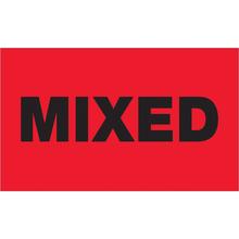 3 x 5" - "Mixed" (Fluorescent Red) Labels