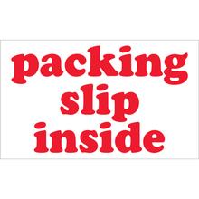3 x 5" - "Packing Slip Inside" Labels
