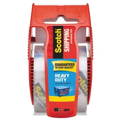 View larger image of 3850 Heavy-Duty Packaging Tape with Dispenser, 1.5" Core, 1.88" x 66.66 ft, Clear
