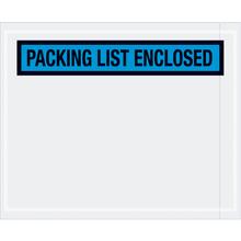 4 1/2 x 5 1/2" Blue "Packing List Enclosed" Envelopes