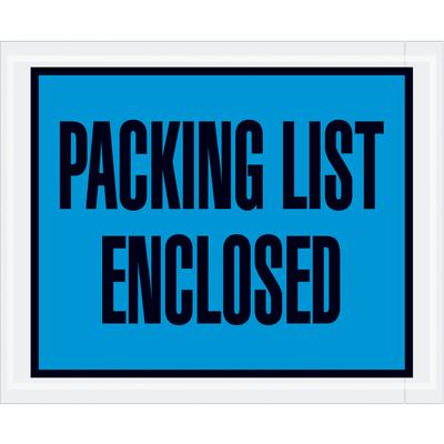 View larger image of 4 1/2 x 5 1/2" Blue "Packing List Enclosed" Envelopes