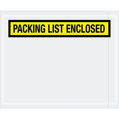 View larger image of 4 1/2 x 5 1/2" Yellow "Packing List Enclosed" Envelopes