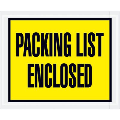 View larger image of 4 1/2 x 5 1/2" Yellow "Packing List Enclosed" Envelopes