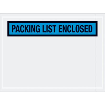 View larger image of 4 1/2 x 6" Blue "Packing List Enclosed" Envelopes
