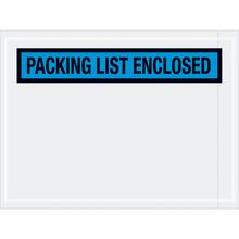 4 1/2 x 6" Blue "Packing List Enclosed" Envelopes