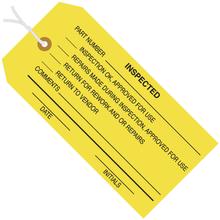 4 3/4 x 2 3/8" - "Inspected" Inspection Tags - Pre-Strung
