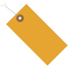 4 3/4 x 2 3/8" Orange Tyvek® Shipping Tags - Pre-Wired