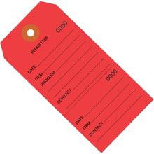 4 3/4 x 2 3/8" Red Repair Tags Consecutively Numbered