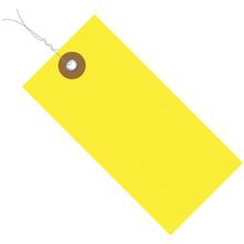 4 3/4 x 2 3/8" Yellow Tyvek® Shipping Tags - Pre-Wired