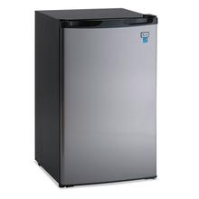4.4 CF Refrigerator, 19 1/2"W x 22"D x 33"H, Black/Stainless Steel