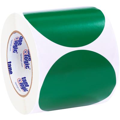 View larger image of 4" Green Inventory Circle Labels