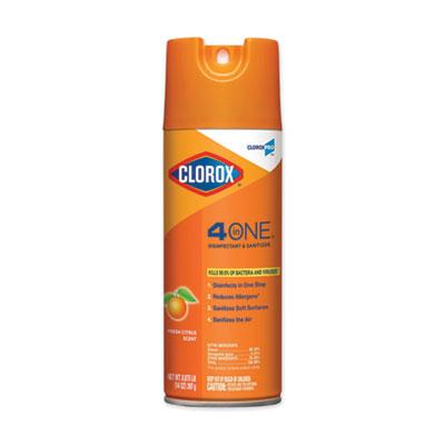 View larger image of 4-in-One Disinfectant and Sanitizer, Citrus, 14 oz Aerosol