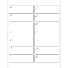4 x 1 1/3" Pure Clear Rectangle Laser Labels