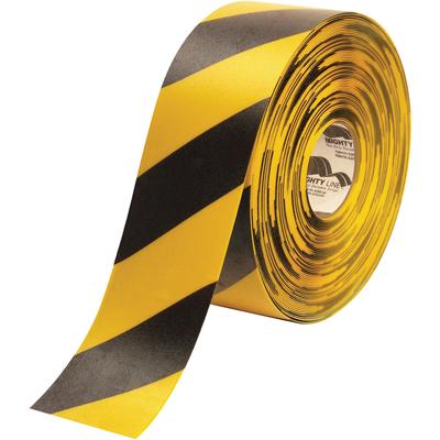 View larger image of 4" x 100' Yellow/Black Mighty Line™ Deluxe Safety Tape