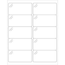 4 x 2" Pure Clear Rectangle Laser Labels
