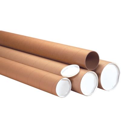 View larger image of 4 x 24" Kraft Heavy-Duty Tubes with Caps