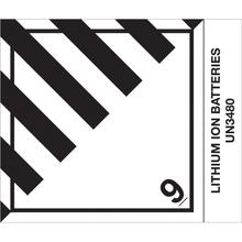 4 x 4 3/4" - "Lithium Ion Batteries" Labels