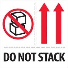 4 x 4" - "Do Not Stack" Labels