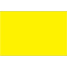 4 x 6" Fluorescent Yellow Inventory Rectangle Labels