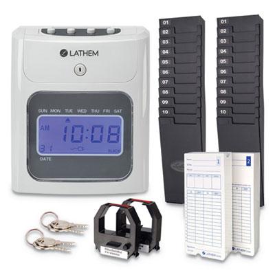 View larger image of 400E Top-Feed Time Clock Bundle, White