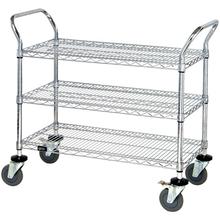 48 x 24 x 38" - 3 Shelf Heavy-Duty Wire Carts