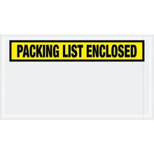 5 1/2 x 10" Yellow "Packing List Enclosed" Envelopes