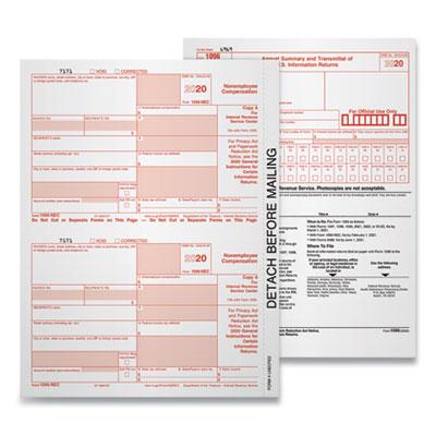 View larger image of 1099-NEC Tax Forms, Fiscal Year: 2023, Five-Part Carbonless, 8.5 x 3.5, 3 Forms/Sheet, 50 Forms Total