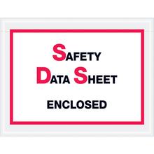 6 1/2 x 5" "Safety Data Sheet Enclosed" SDS Envelopes