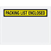 6 3/4 x 5" Yellow "Packing List Enclosed" Envelopes
