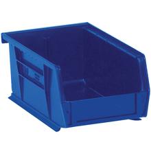 7 3/8 x 4 1/8 x 3" Blue Plastic Stack & Hang Bin Boxes