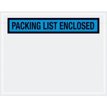 7 x 5 1/2" Blue "Packing List Enclosed" Envelopes