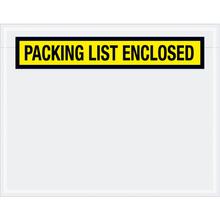 7 x 5 1/2" Yellow "Packing List Enclosed" Envelopes