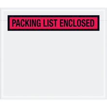 7 x 6" Red "Packing List Enclosed" Envelopes